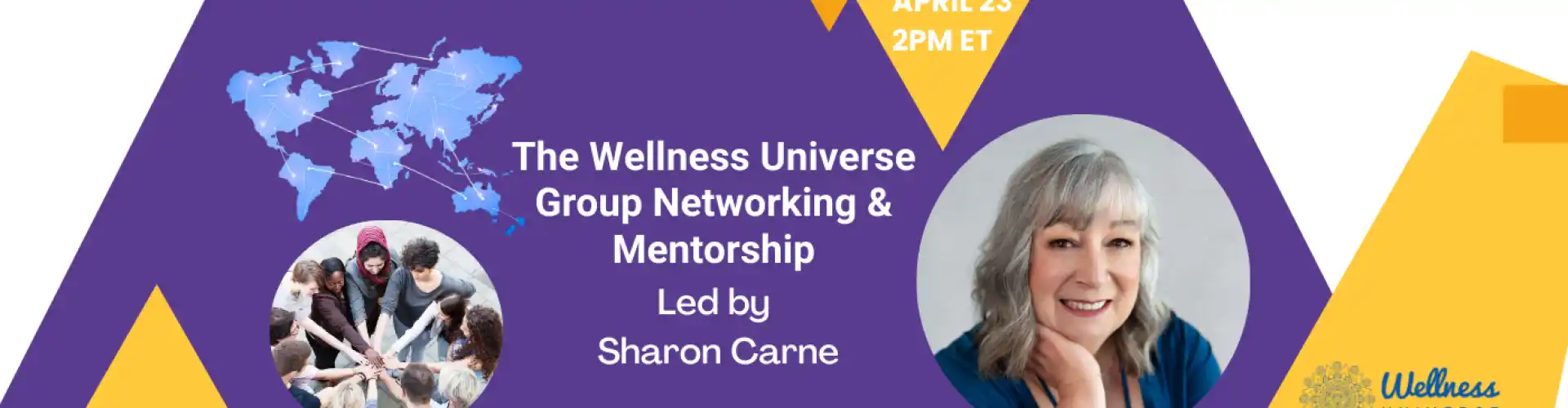 Sharon Carne과 함께하는 WU 그룹 네트워킹 및 멘토십 - Online Class by The Wellness Universe